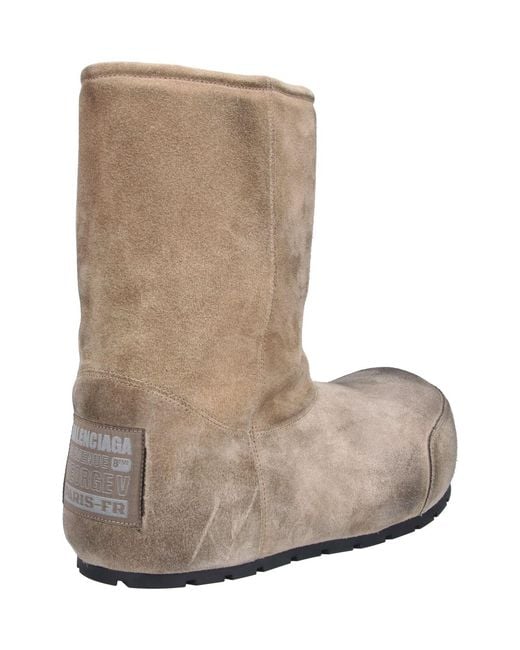 Balenciaga White 100% Leather Boots for men