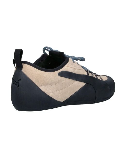 PUMA Black 100% Leather Sneakers