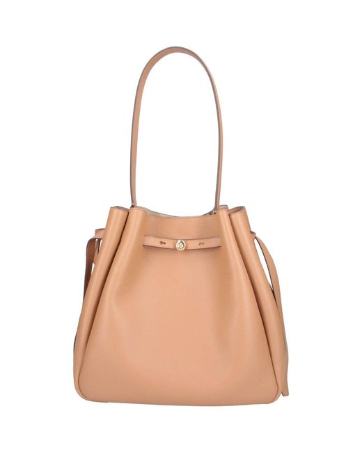 Tory Burch Natural Large Bucket Bag "Romy"