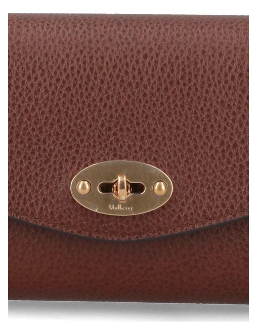 Mulberry Purple Bovine Leather Wallet