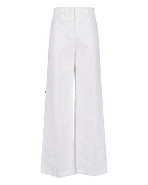 Fendi White Cotton Pants