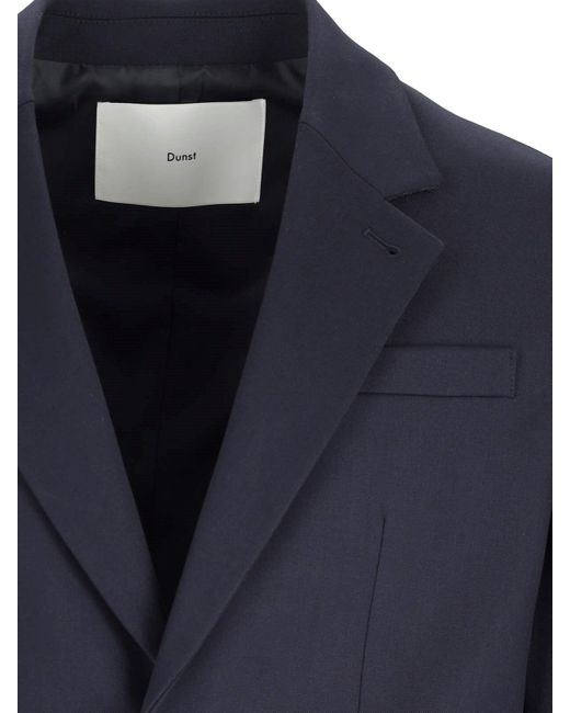 DUNST Blue Single-breasted Blazer