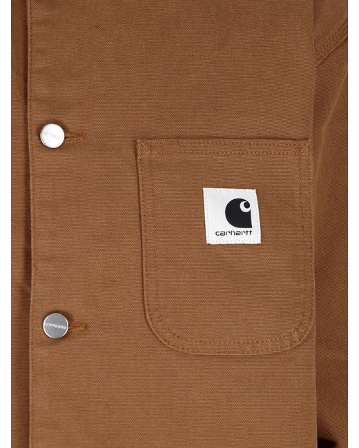 Carhartt Brown Jacket Buttons "Og Michigan"
