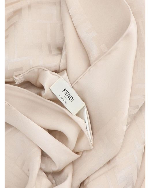 Fendi Natural 'Ff' Shawl