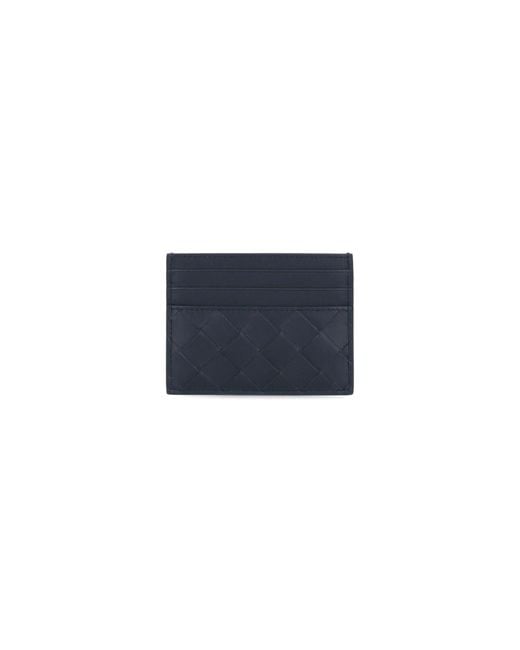 Bottega Veneta Blue Cable Pattern Card Holder for men