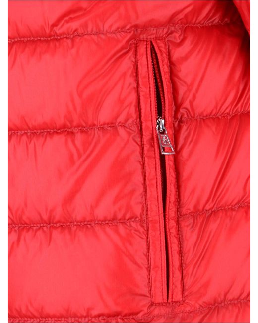 Moncler Red Padded Down Jacket "Selves" for men