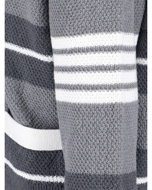 Thom Browne Gray Sweaters Cotton for men
