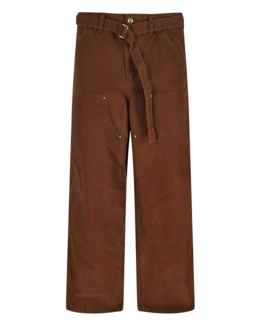 Sacai Brown X Carhartt Wip 'Double Knee' Pants