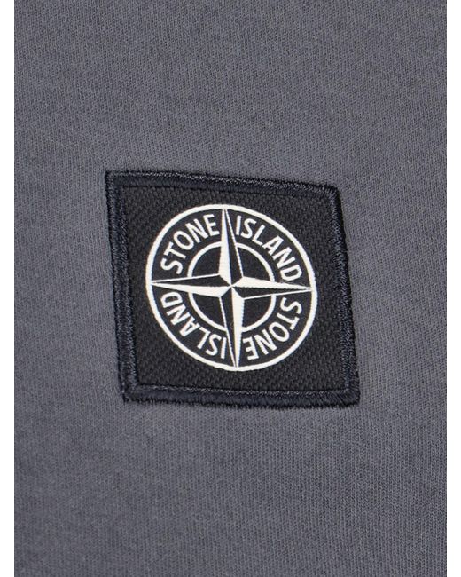 Stone Island Gray Logo T-shirt for men