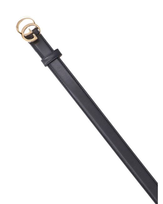 Gucci White Reversible Belt "Gg Marmont"