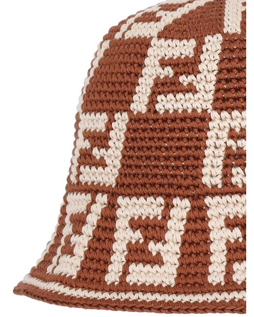 Cappello Bucket "Cloche" di Fendi in Brown