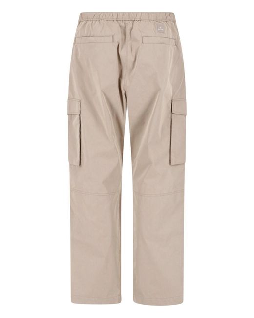 Paul Smith Natural Mid-Rise Cotton Cargo Pants for men