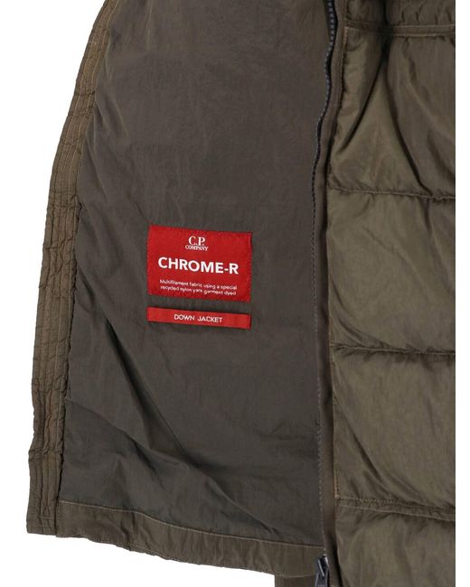 C P Company Green Padded Jacket "Chrome-R" for men