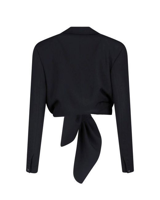 Calvin Klein Black "Petunia" Cropped Blazer