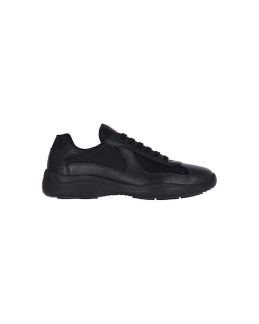 Prada Black "America's Cup" Sneakers for men