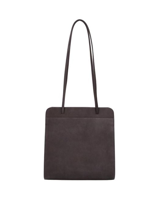 Faune Gray Tote Bag "Lisse"