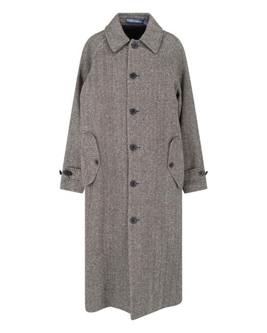Polo Ralph Lauren Gray Wool Blend Coat