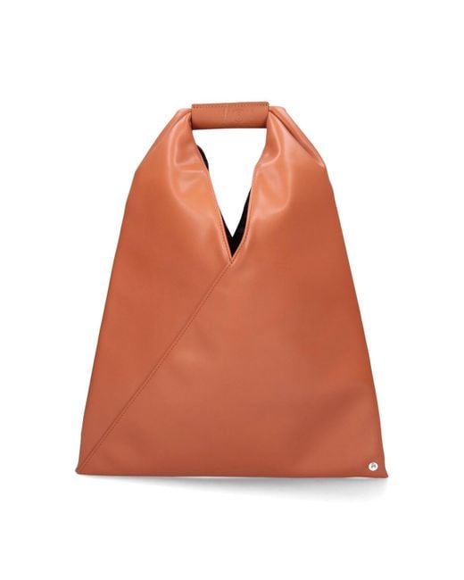 Borsa Tote Piccola "Japanese" di MM6 by Maison Martin Margiela in Orange