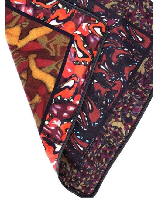 Dries Van Noten White Printed Shoulder Bag "Scarf"
