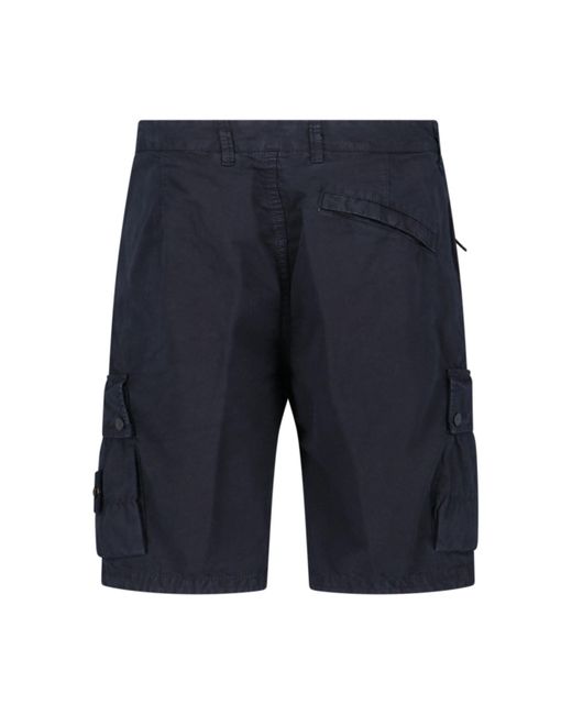 Stone Island Blue 'l1119 Supima®' Shorts for men
