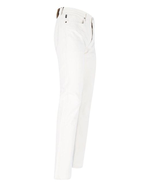 Tom Ford White Straight Jeans for men