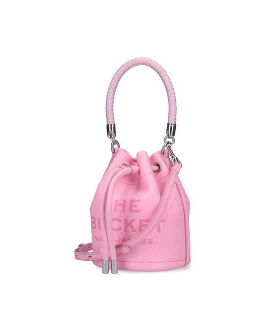 Marc Jacobs Pink Mini Bag "the Leather Bucket"