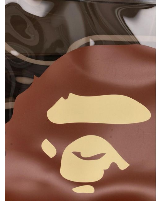 A Bathing Ape Black Transparent Tote Bag for men