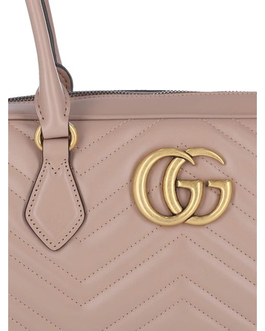 Gucci Pink 'Gg Marmont' Midi Handbag