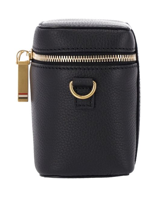 Thom Browne Black Leather Pouch