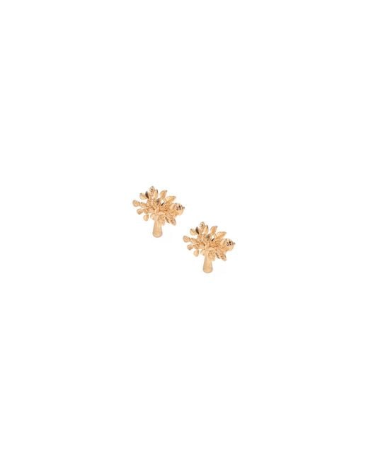 Mulberry White Earrings Tree"