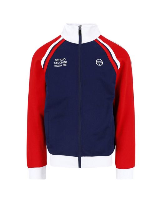 Sergio Tacchini Blue Zip Hoodie "Ghibli Davis" for men