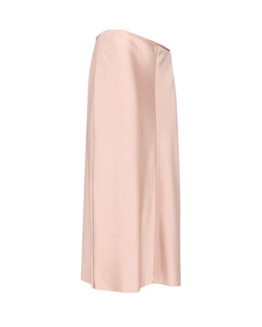 AMI Pink Midi Skirt