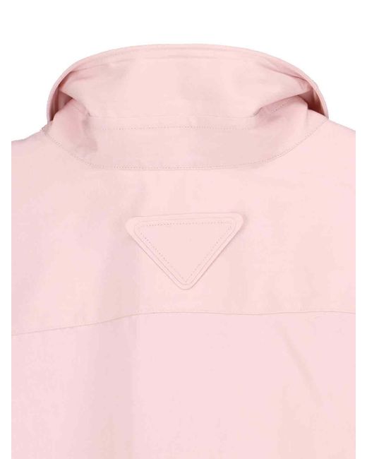 Prada Pink Cotton Shirt for men