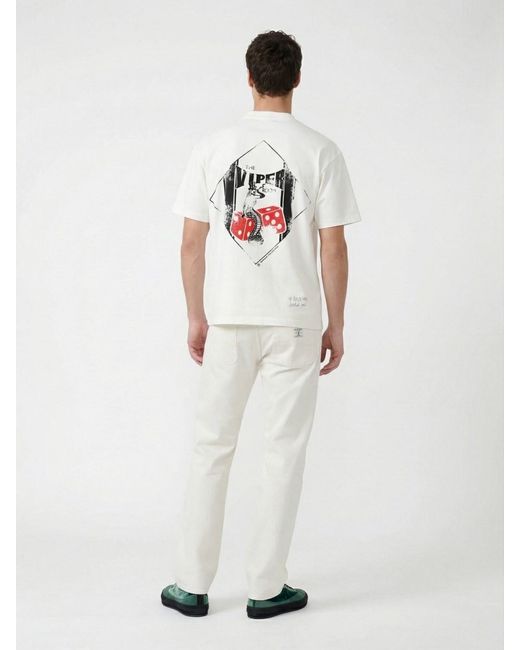 Roy Rogers White Straight Jeans for men