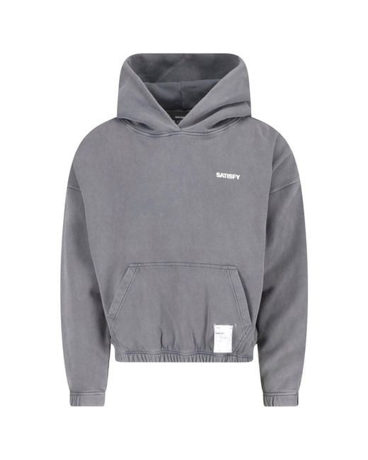 Satisfy Gray Hoodie “Softcell” for men