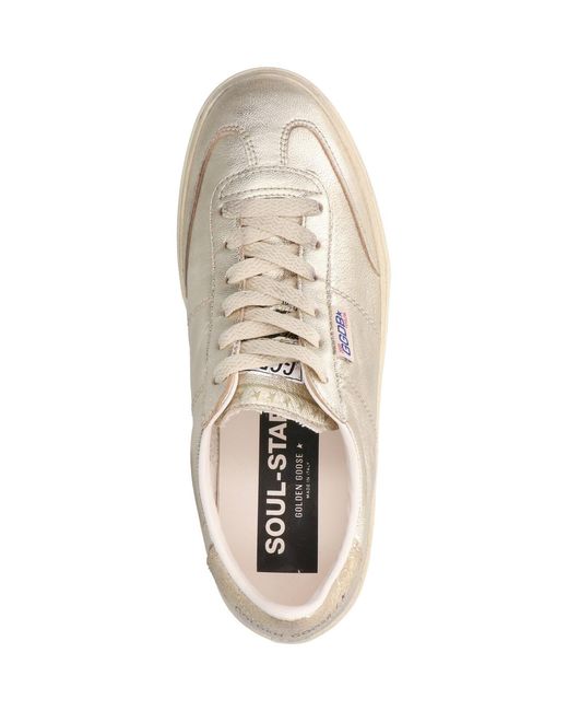Golden Goose Deluxe Brand Soul-Star Metallic Goat Leather Sneakers