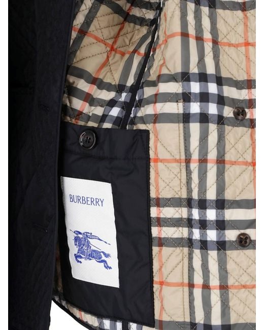 Burberry Blue Quilted Jacket "Fernleigh"