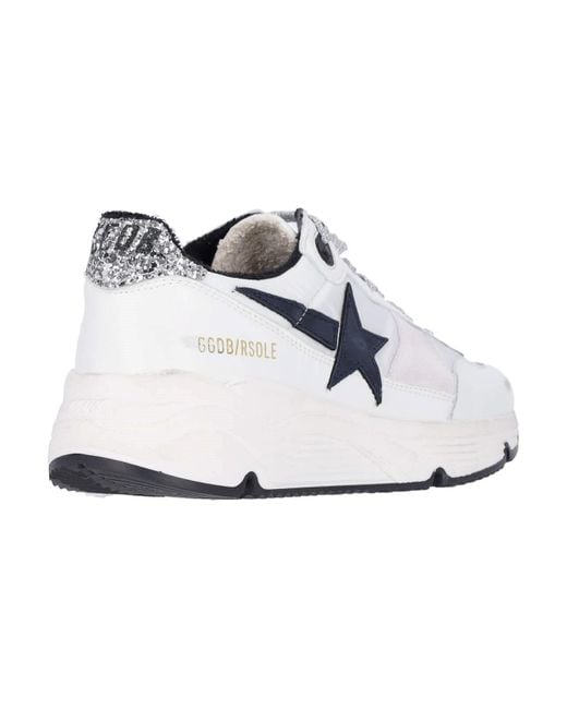 Golden Goose Deluxe Brand White Marathon Sneakers