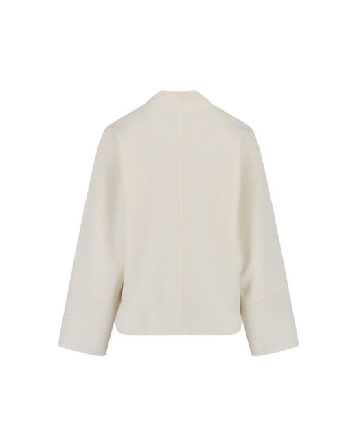 Max Mara White Virgin Wool Cardigan
