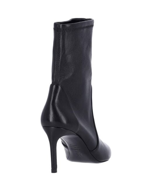 Stuart Weitzman Black Ankle Boots “Power 75”