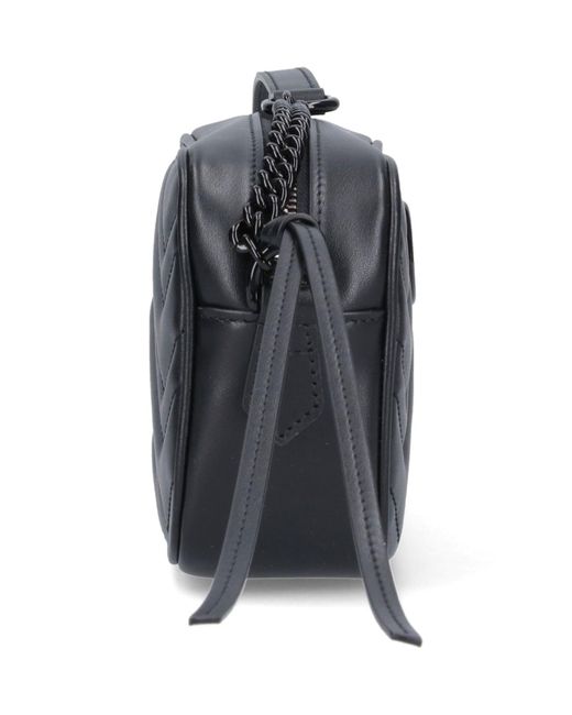 Gucci Black Mini Shoulder Bag "Gg Marmont"