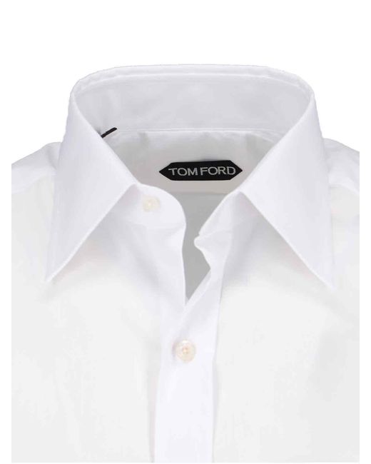 Tom Ford White Slim Fit Dress Shirt for men