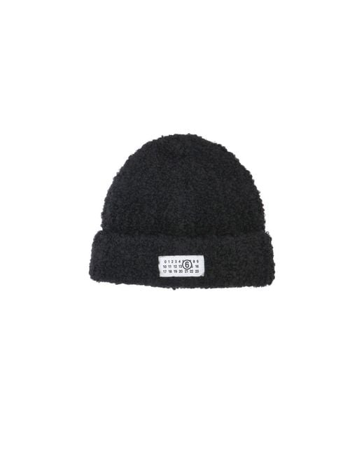 MM6 by Maison Margiela Black Knit Beanie