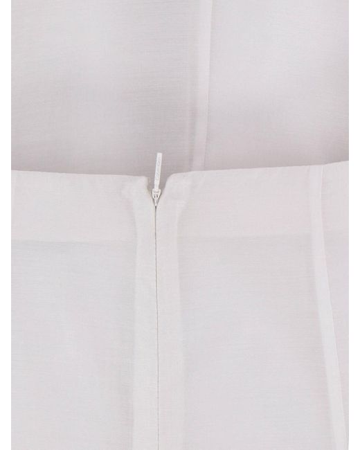 Calvin Klein White Midi Skirt