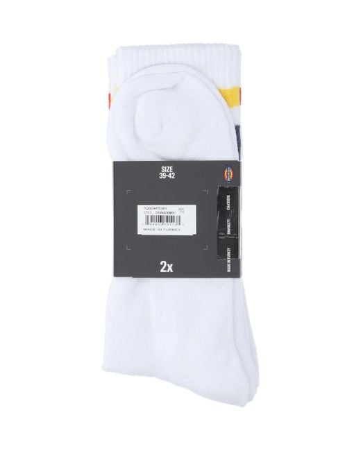 Dickies White Logo Socks for men