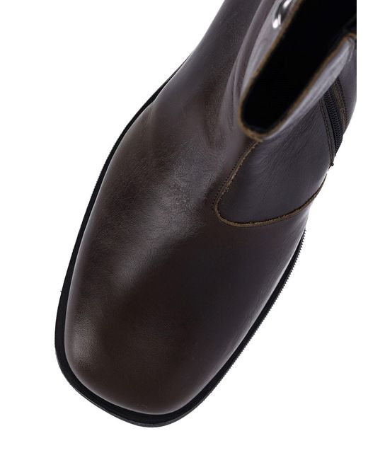 Our Legacy Black Deep Leather Boots for men