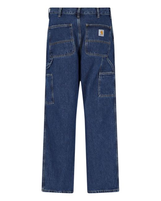 Carhartt Blue 'single Knee' Loose Jeans
