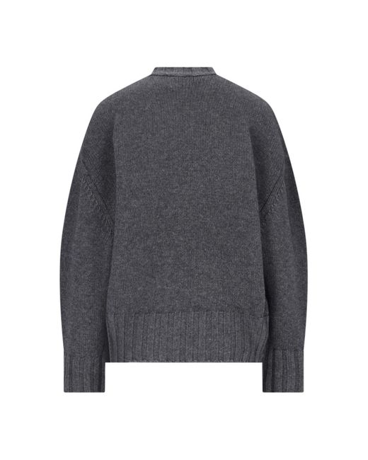 Maglione Girocollo Logo di The Attico in Gray