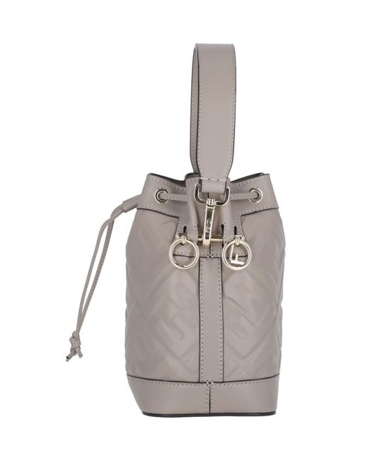 Fendi Gray "mon Tresor" Mini Bag