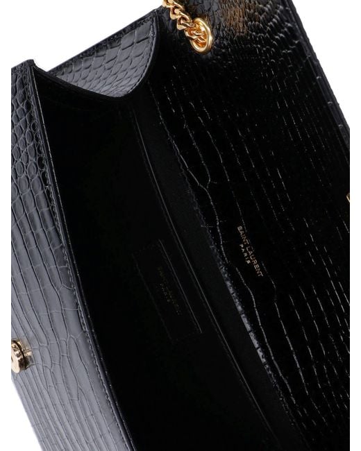 Borsa Media "Kate" di Saint Laurent in Black